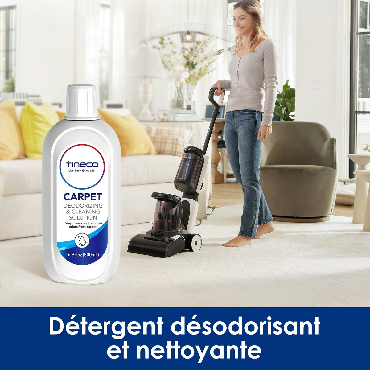 Détergent de nettoyage de tapis Tineco pour le nettoyeur de tapis intelligent de la série CARPET ONE