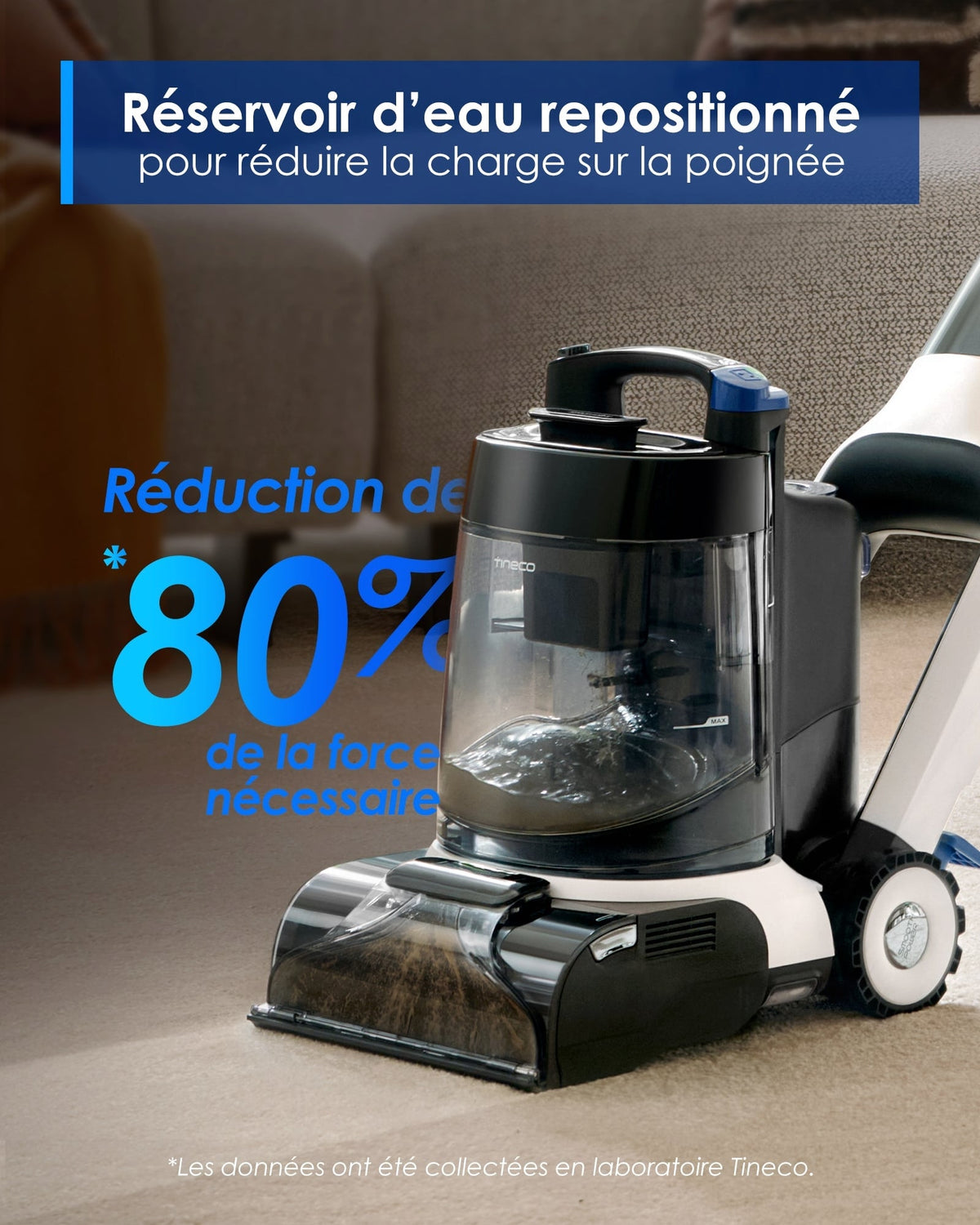 Tineco CARPET ONE Cruiser Nettoyeur de Tapis Intelligent