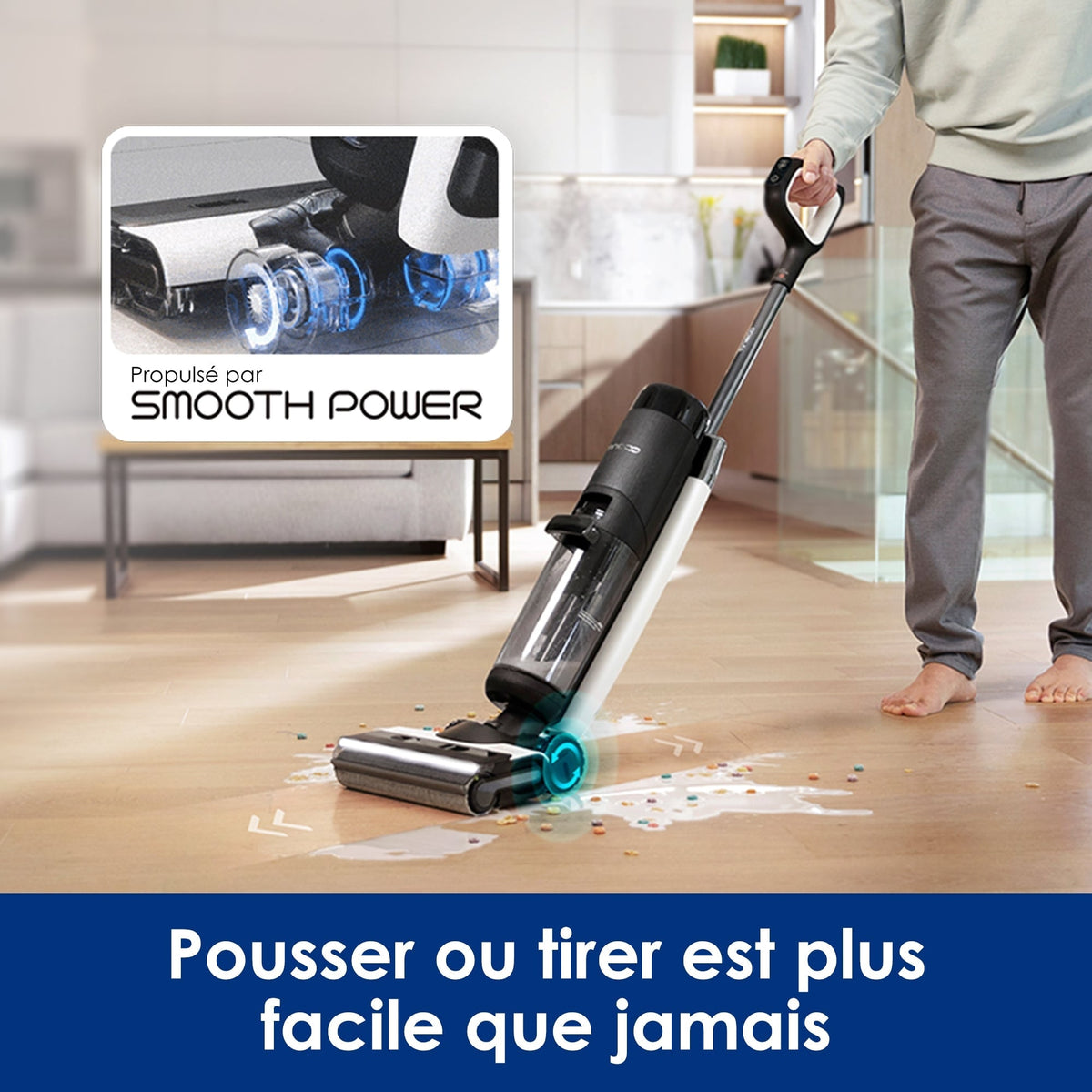 Tineco FLOOR ONE S7 PRO/S7 Series Aspirateur et Laveur Sec et Humide sans Fil Intelligent