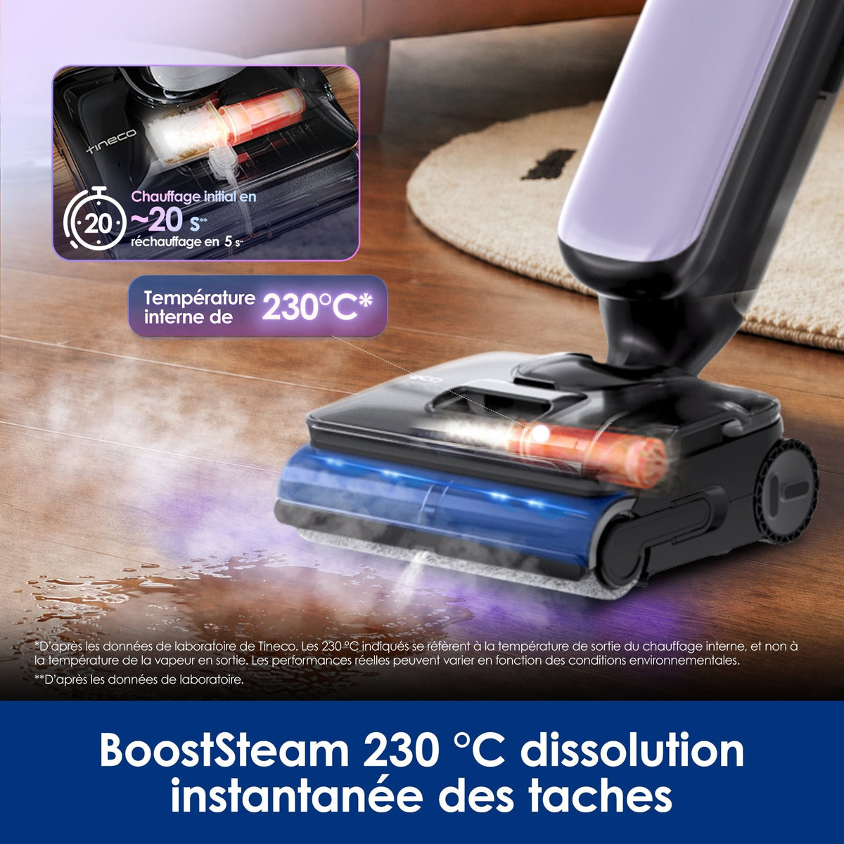 Tineco Floor One S9 Artist Boost Steam Aspirateur Laveur