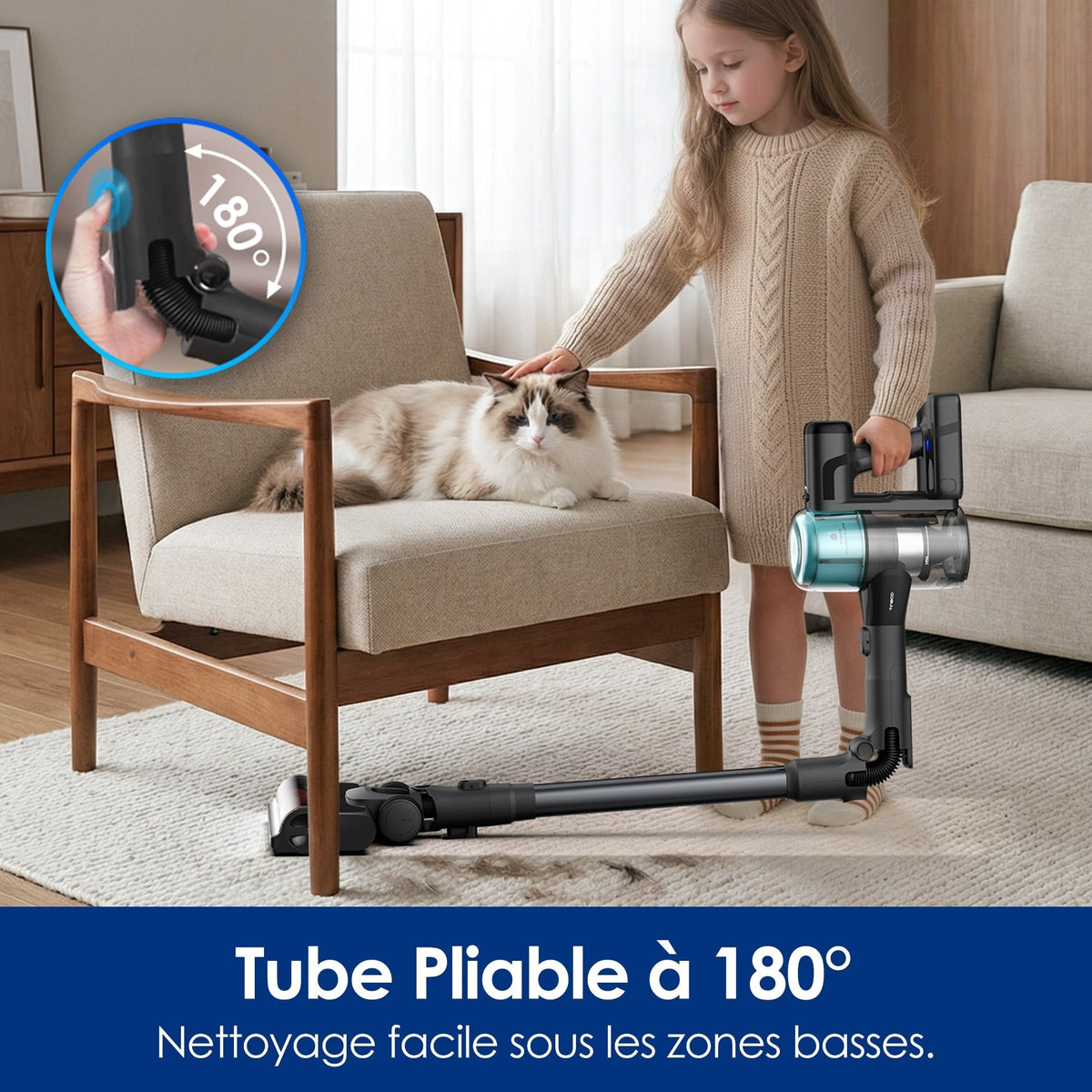 Tineco PURE ONE S50 Pro Pet Aspirateur Balai Sans Fil