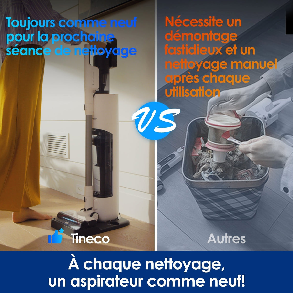 Tineco PURE ONE Station 5 PLUS Aspirateur Sans-Fil Intelligent